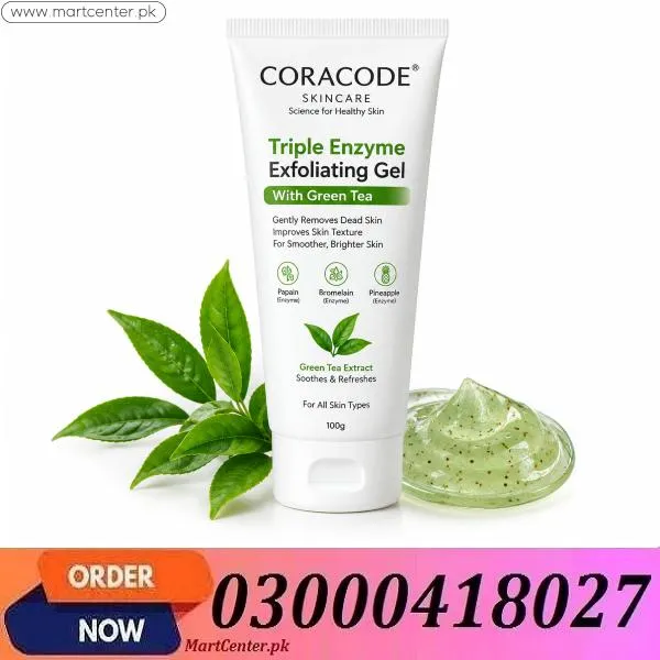 Coracode Triple Enzyme Exfoliating Gel With Green Tea 100g